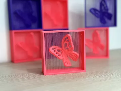 Floating butterfly