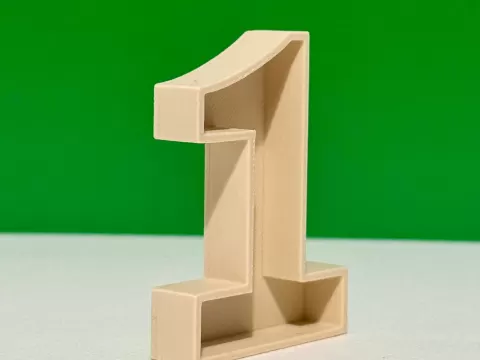 Number 1 for birthday or decoration 200mm x200 mm