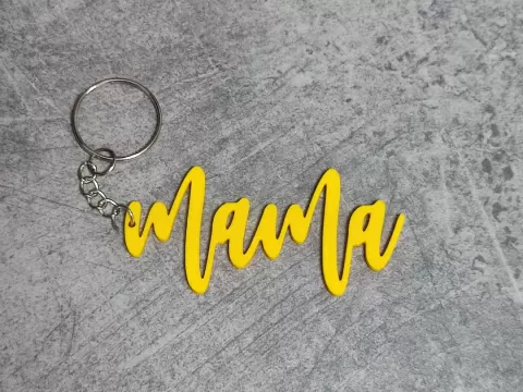 Llavero Silhouette "Mamá"