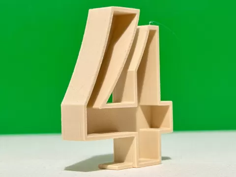 Number 4 for birthday or decoration 200mm x200 mm