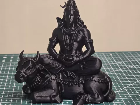 Lord shiva sitting on Nandi