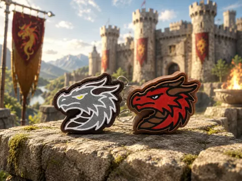 Drachenkopf Klicker-Schlüsselanhänger Dragon