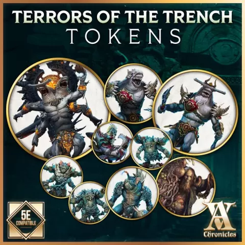 Circular Tokens - Terrors of the Trench by ArchvillainChronicles