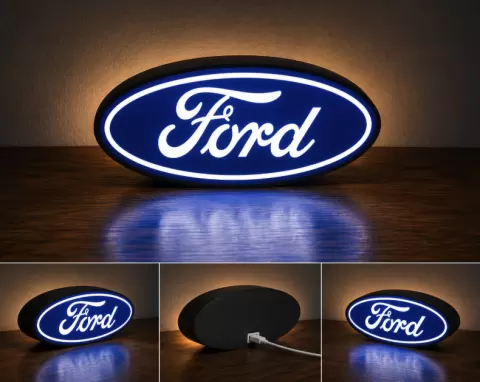 Ford LED Light Box | Multi-Color 3D Printable STL