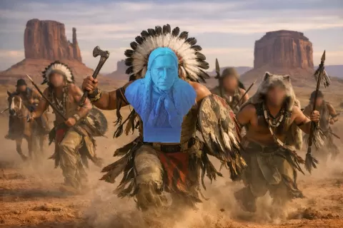 Last Chief of the Comanche tribe, Quanah Parker (official represenitive appointed by U.S.A. government)