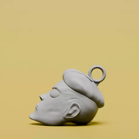 Invincible Inspired Mini Head Keychain 3D print model by Aizenberg