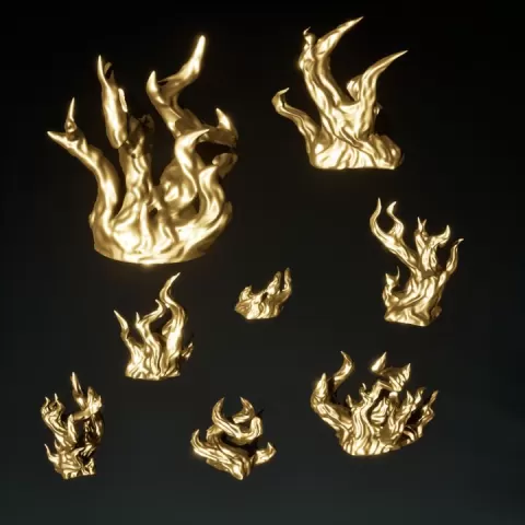 Fire Basing Bits by Gold-Miniatures