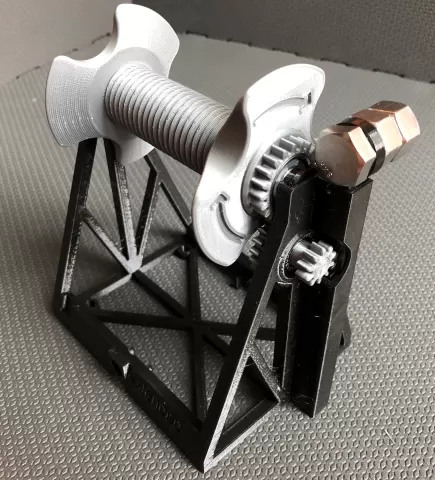 Multiple Mechanism Auto-Rewind Spool Holder