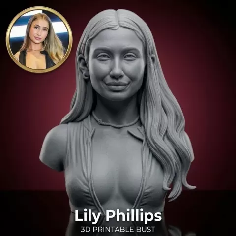 Lily Phillips bust by 3dmodelgallery