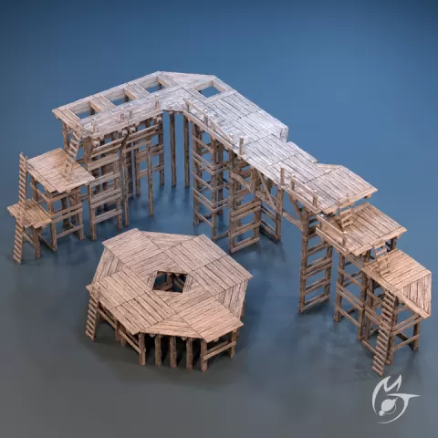 Modular Wood Scaffolding by Making Tlon