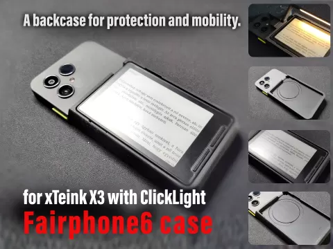 xTeink X3 Fairphone 6 case with ClickLight