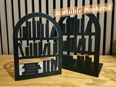 Scalable Bookshelf Bookend – Two-Color Print