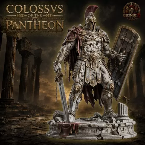 Colossus of the Pantheon - Huge Roman Titan Boss Monster STL for D&D & Pathfinder by Decimus3D Studio