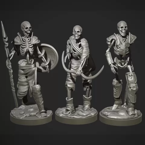 DnD Skeletons by Karol Kocik