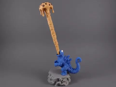 Cookie Monster Godzilla "Cookie Fire" Edition