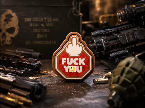Mittelfinger Klicker Keychain