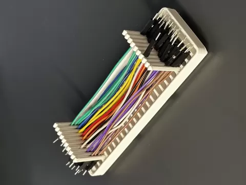 Gridfinity Adjustable Jumper Wire Comb Higher Density