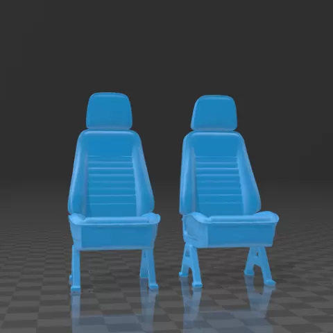 🚐 Asiento Individual para Camioneta Tipo VAN / Single Seat for VAN Truck - Escala 1/18