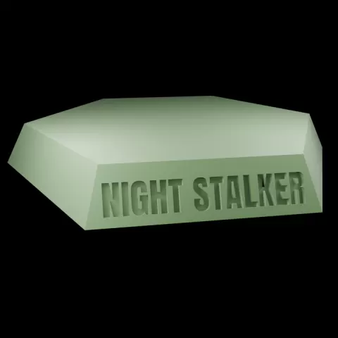 Night Stalker Battletech Hex Base by James Hall