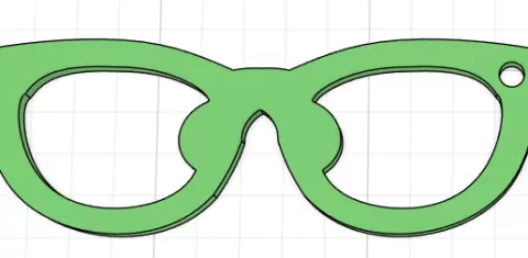 Glasses Keychain for Shops