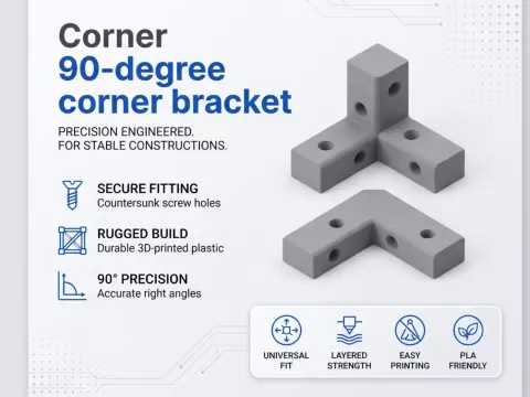Corner 90-degree bracket