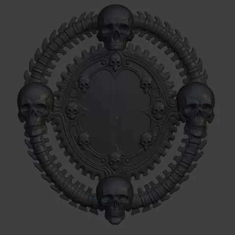Death Circle Crest Book Cover Decor