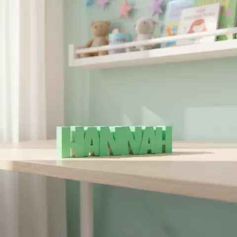 STL File, Personalized Piggy Bank, Name: ILIAN, 3D Printing Template Gift for Newborn & Baptism, Money Box with Name