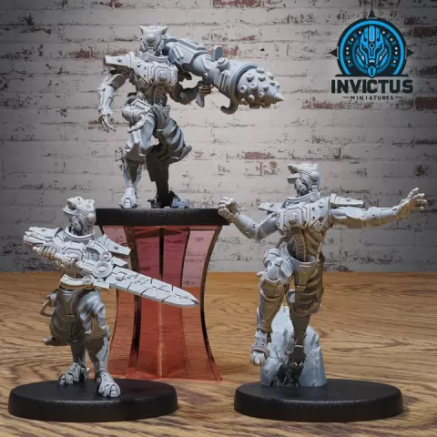 Desert Stalker Set / Sci-Fi Dune Soldier / Space Sand Warrior / Cosmic War Army / Cyberpunk Settler / Steampunk Fighter by Epic-Miniatures