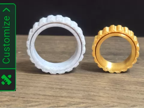 Fidget Ring - Customizable / Parametric