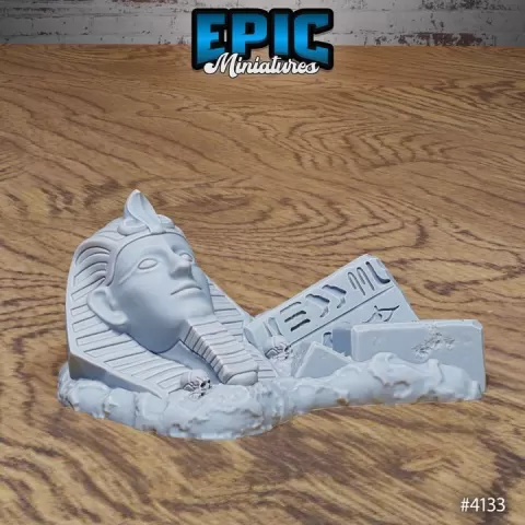 Ruins v1 / Egyptian Environment / Desert Dungeon Item / Shrine Temple Equipment / Sand Area Decoration / Dune Tile Encounter by Epic-Miniatures