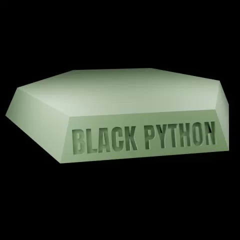 Black Python Battletech Hex Base by James Hall