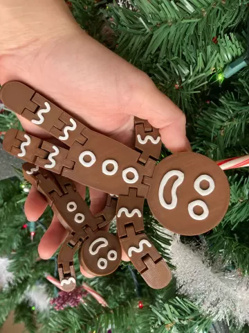 Articulated Print in Place Gingerbread Men