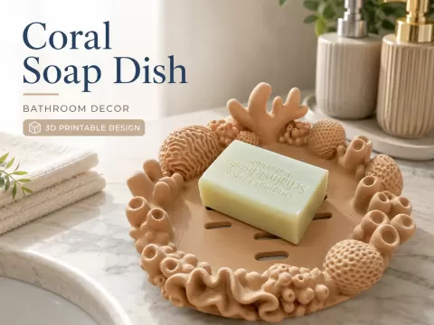 Korallen Seifenschale im Riff-Design