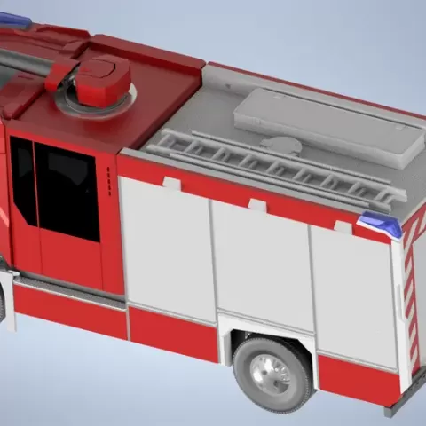 Einsatzfahrzeug Feuerwehr Aufbau nach Vorbild Ziegler HLF20 1/14 Fire Truck