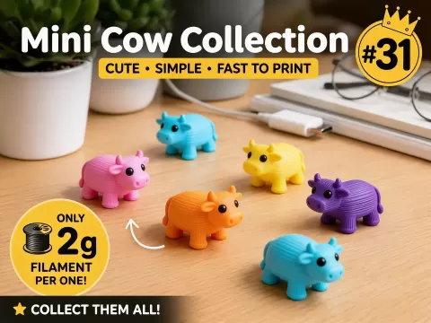 Mini Cow Fidget - Micro Zoo