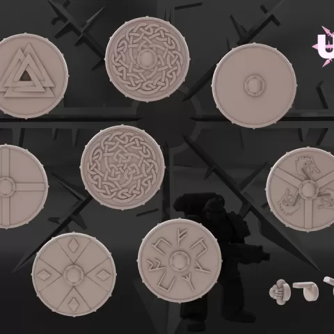 space viking shield by UV minis
