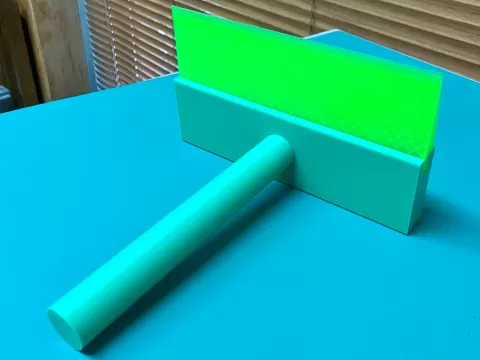 ヘラ（浴室の壁を掃除することを想定して作りました）