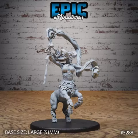 Faun Centaur Magic / Deer Human Hybrid Warrior / Horned Monster / Forest Creature / Woodland Spirit Beast / Nature Spirit Encounter by Epic-Miniatures