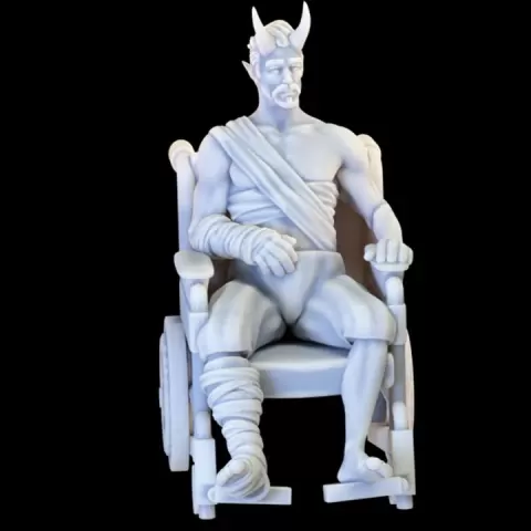 Wheelchair Patient 1 - Not Your Average Trading District Vol. III by YourNeighborKnight Minis