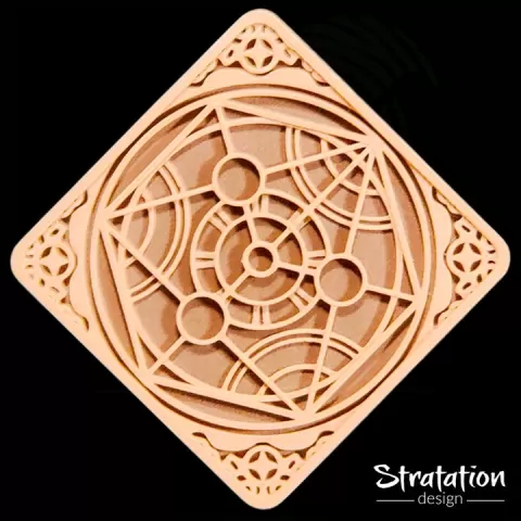 Alchemist Glyph Coaster by Stratation Design