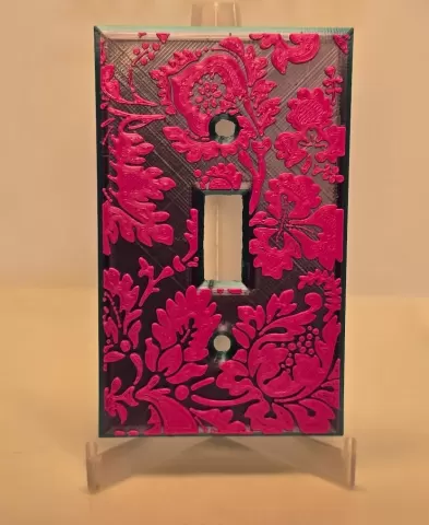 Wall Plate - Single Toggle (Size: Standard) - William Morris Pattern