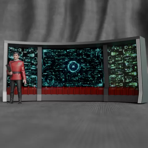 Back Main Station - U.S.S. Enterprise NCC-1701-A Main Bridge - Star Trek VI The Undiscovered Country