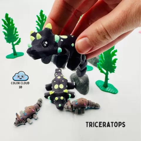Triceratops Flexi - Dinosaur by ColorCloud3D