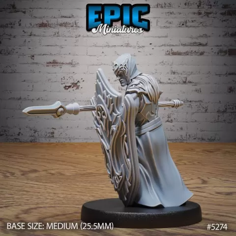 Elf Army Leader Spear / Elven Warrior / Elvish Fighter Lord / Nature Guard Ruler / Woodland Spirit / Forest Emperor Encounter by Epic-Miniatures