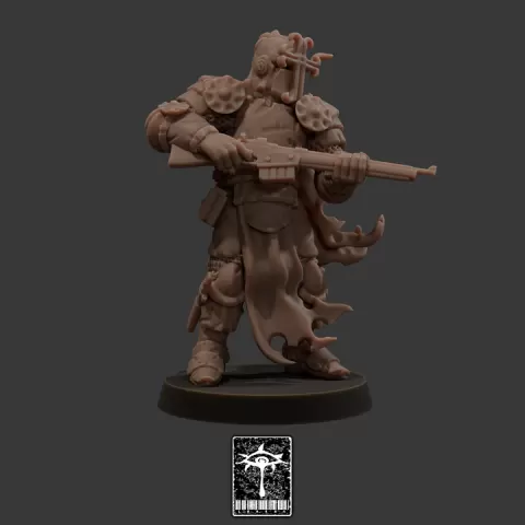 William "The Bastion" Marsh, Martial Specialist of the Honoured Scouts, 83rd Regiment of the Faithful by Dust Punk Miniatures