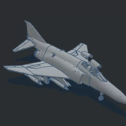 F-4 Phantom II by Silica 3D