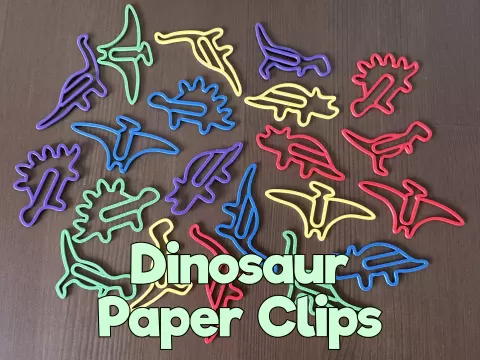 Fun Dinosaur Paper Clips