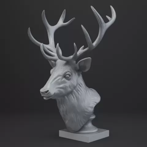 Deer Bust - Animal Figurine
