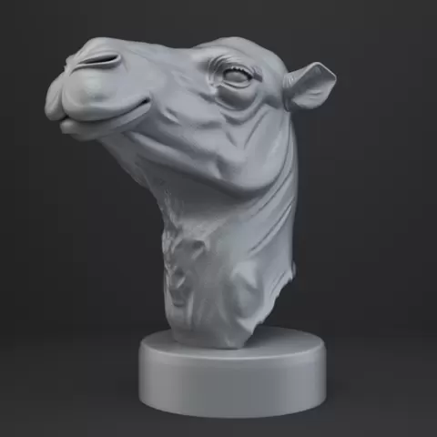 Camel Bust - Animal Figurine