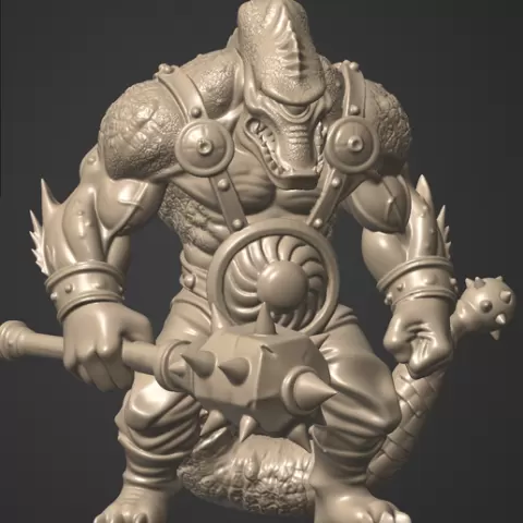 Fimir with mace DUNGEON CRAWLER STYLE